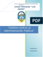 Delitos contra la Administración Pública