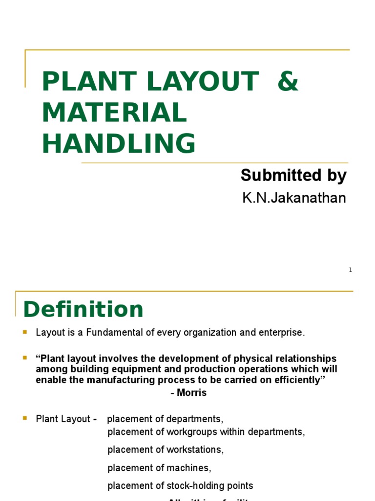 Understanding Plant Layout Concepts | PDF | Crane (Machine) | Industries