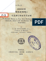 Charu Dattam Poona Oriental Series 1939 - C. R. Devadhar