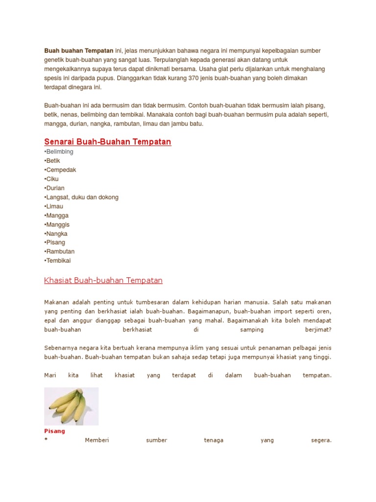 Buah Buahan Pdf