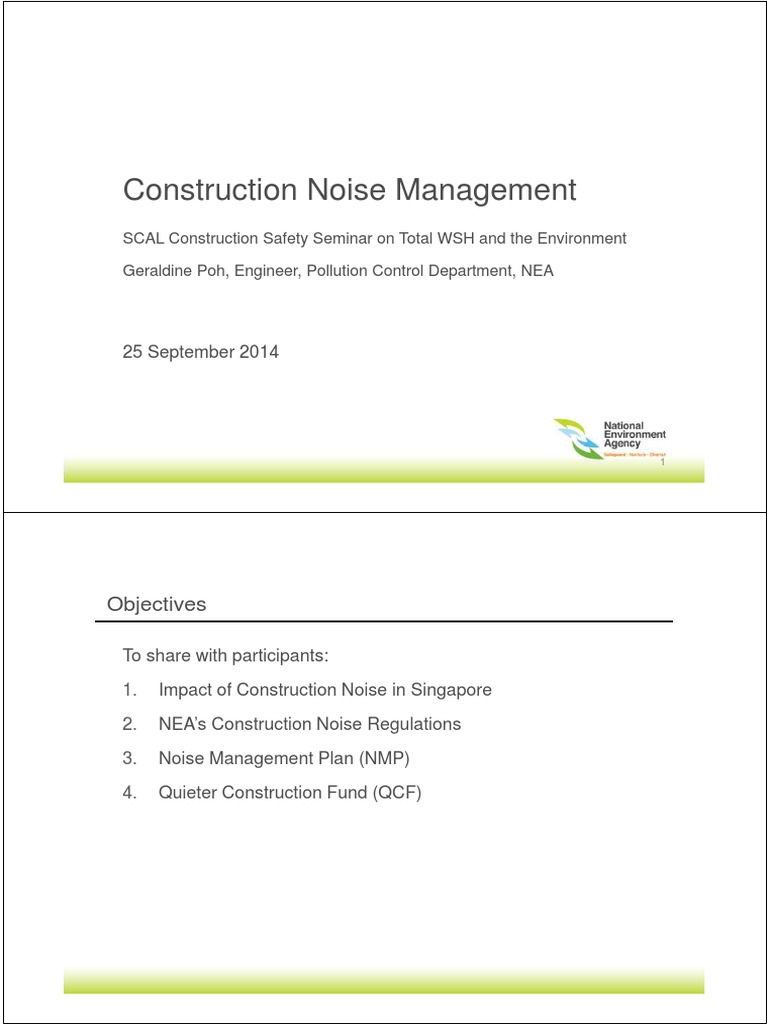 Construction Noise Regulations and The Quieter Construction Fund by Ms Geraldine Poh PDF