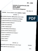 Iii Semester B.B.M. Examination, Novemberldecember 2008 (Semester Scheme) Management Paper - 3.2: Human Resource Management