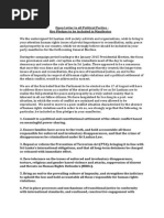 Open Letter To All Political Parties - Key Pledges To Be Included in Manifestos