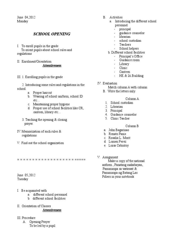 School Opening and Diagnostic Tests Guide | PDF | Accuracy And ...