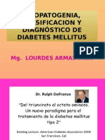 Diabetes: Etiología, clasificación y diagnóstico en  caracteres