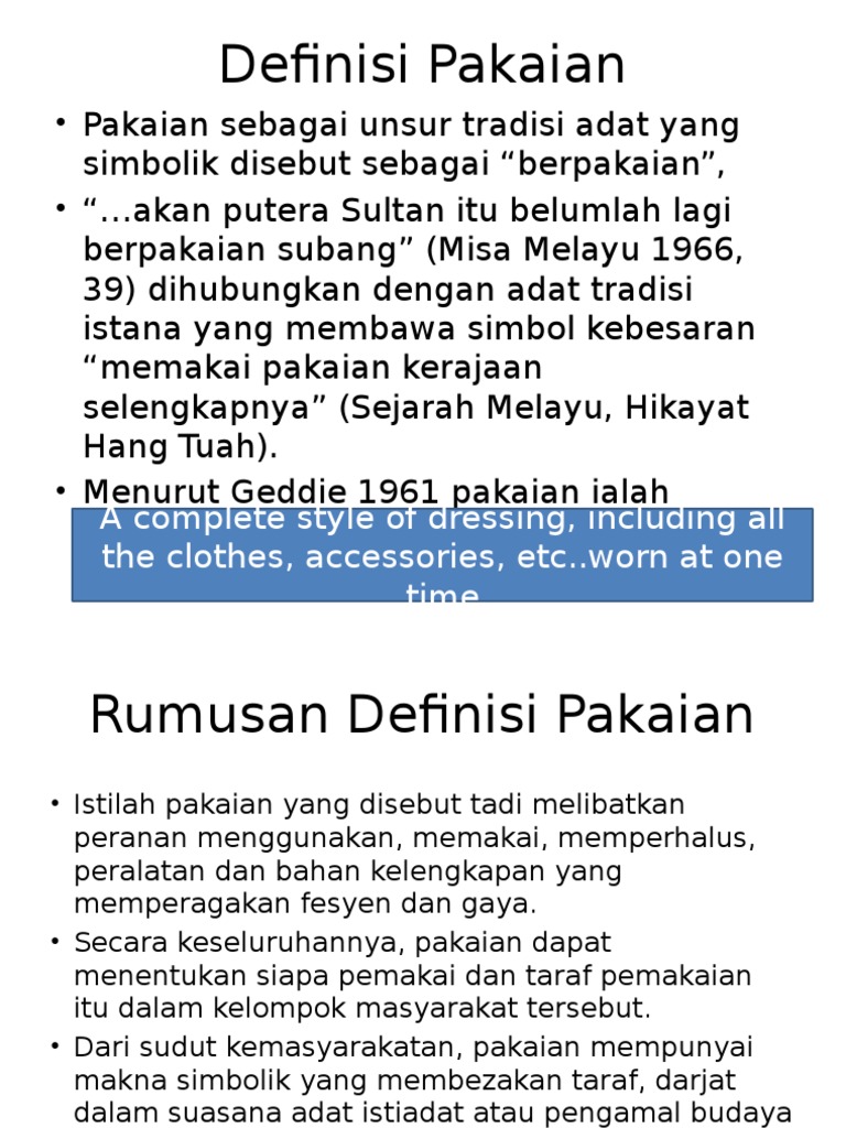 Kebudayaan Melayu Pakaian Pdf