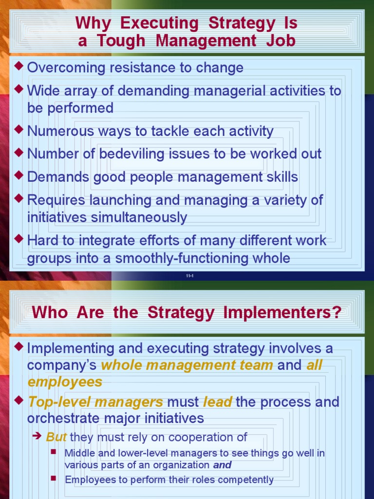 Challenges in Strategy Execution Management | PDF | Strategic ...