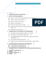 Tabla de Contenido