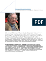 10 Estrategias de Manipulacion Mediatica - Noam Chomsky (Articulo)