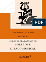 Curso Preparatório de Solfejo e Ditado Musical - Osvaldo Lacerda