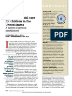 J Am Dent Assoc-2003 Access To Care For Children