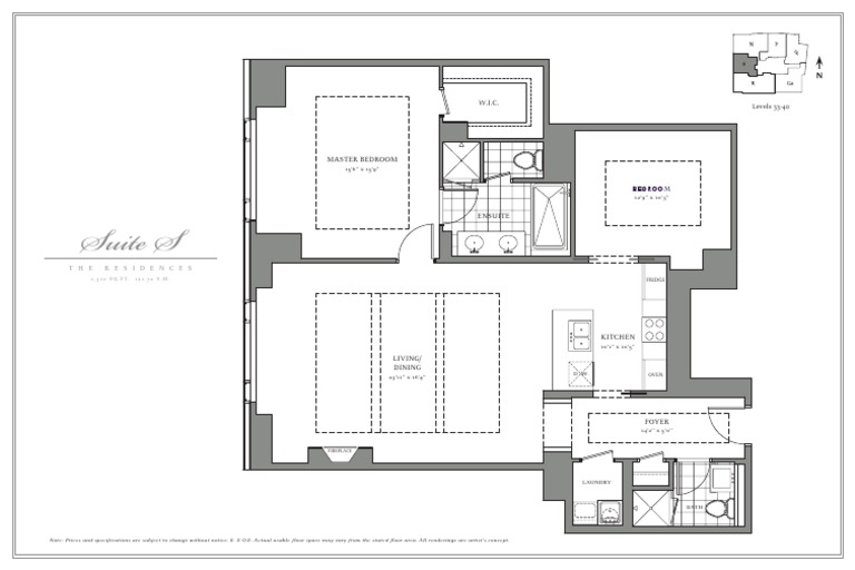 Floor Plans for Levels 33-40 Residences | PDF