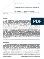 Adsorption and decomposition of CO on Cu, Ni and Cu-Ni