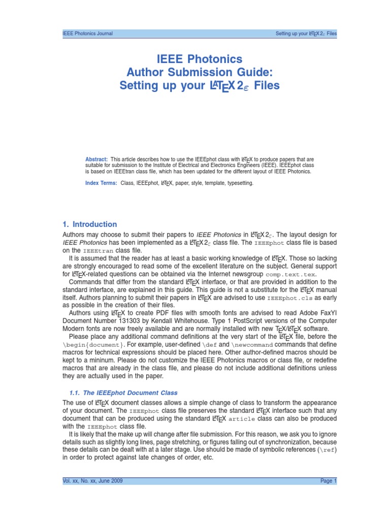 Ieeephot Howto | PDF | Te X | Portable Document Format