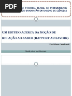 Seminário - Rapport Au Savoir - 2