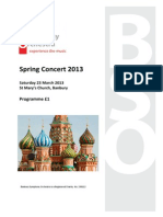 Concert Programme Spring 2013 DRAFT