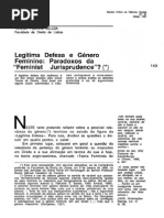 Teresa Pizarro Beleza - Legitima Defesa e Genero Feminino