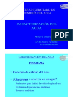 Caractericacion Del Agua