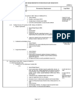 Requirements for Request for Realignment of Funds