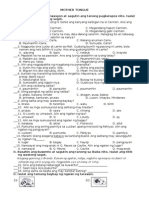 Summative Test in Mother Tongue FIRST QUARTER