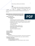 Instruções para Elaboração de Relatórios