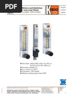 KDF-KDG Variable Area Flow Meter