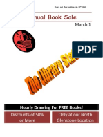 Annual Book Sale: March 1