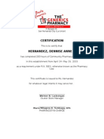 Sample Certificate of Internship