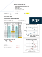 Liquid Loads On A Tank Based On PCA Tables / BS 5337