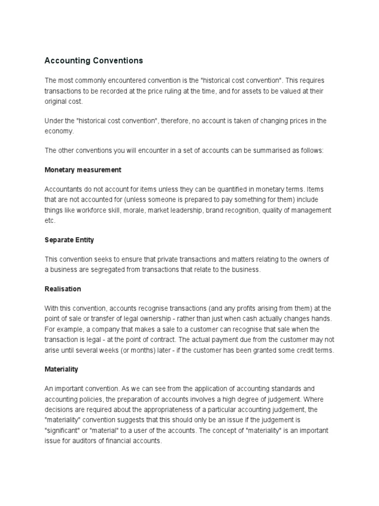Accounting Conventions: Monetary Measurement | PDF | Finance & Money ...