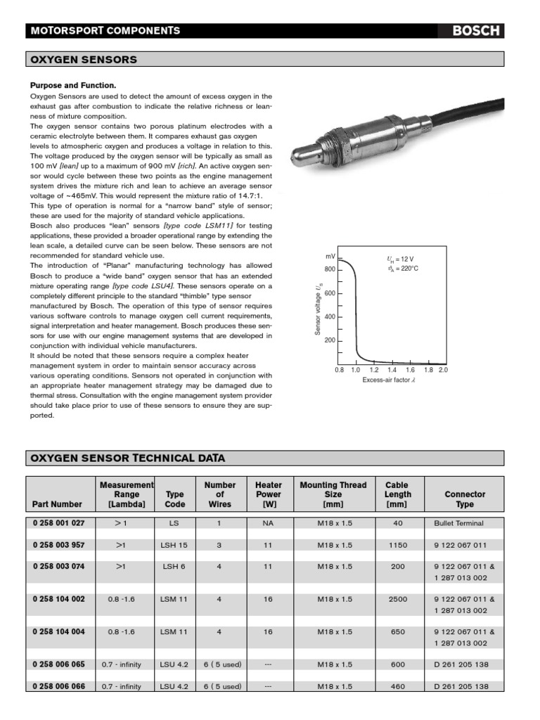 Sensors Oxygen PDF Electrical Engineering Manufactured Goods