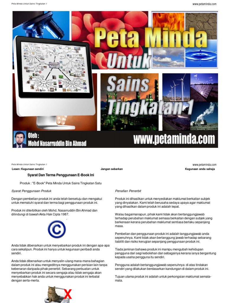 Peta Minda Untuk Sains Tingkatan 1  PDF