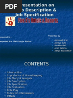 Download Presentation on Job Description amp Job Specification by ronak_katira SN27152490 doc pdf