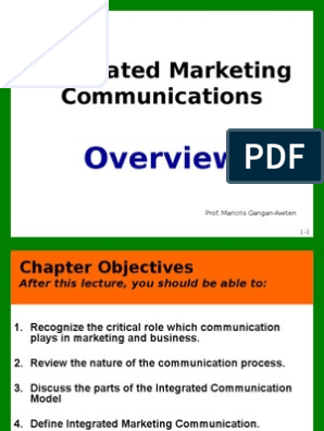 Integrated Marketing Comunication Lecture3