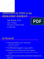 Abdominal Pain in The Pediatric Patient