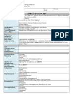 Template. Anesthesia Plan (AY2015-2016)