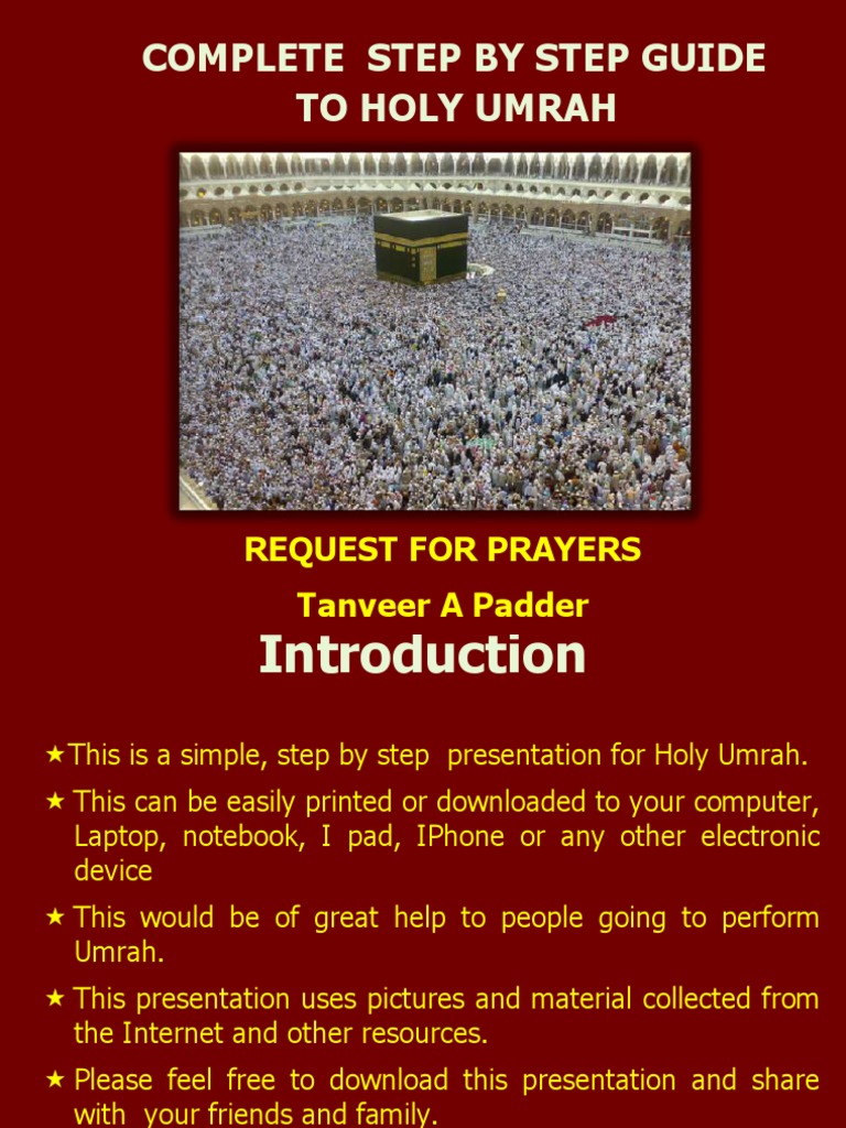 Umrah Steps | PDF | Sharia | Islamic Ethics