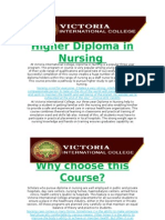 Higher Diploma in Nursing at VIC
