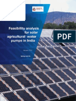 Feasibility Analysis For Solar Agricultural Water Pumps in India