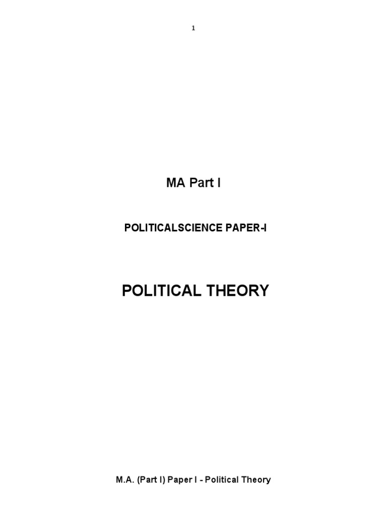Political Theory: Key Concepts and Approaches | PDF | Marxism | Karl Marx