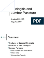 Meningitis and Lumbar Puncture