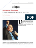 Cómo Se Forma La Opinión Pública - Pierre Bourdieu