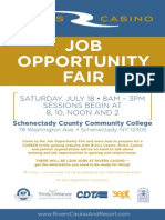 Rivers - Job Opportunity Fair Flyer
