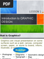 Lesson 1: Introduction To GRAPHIC Design