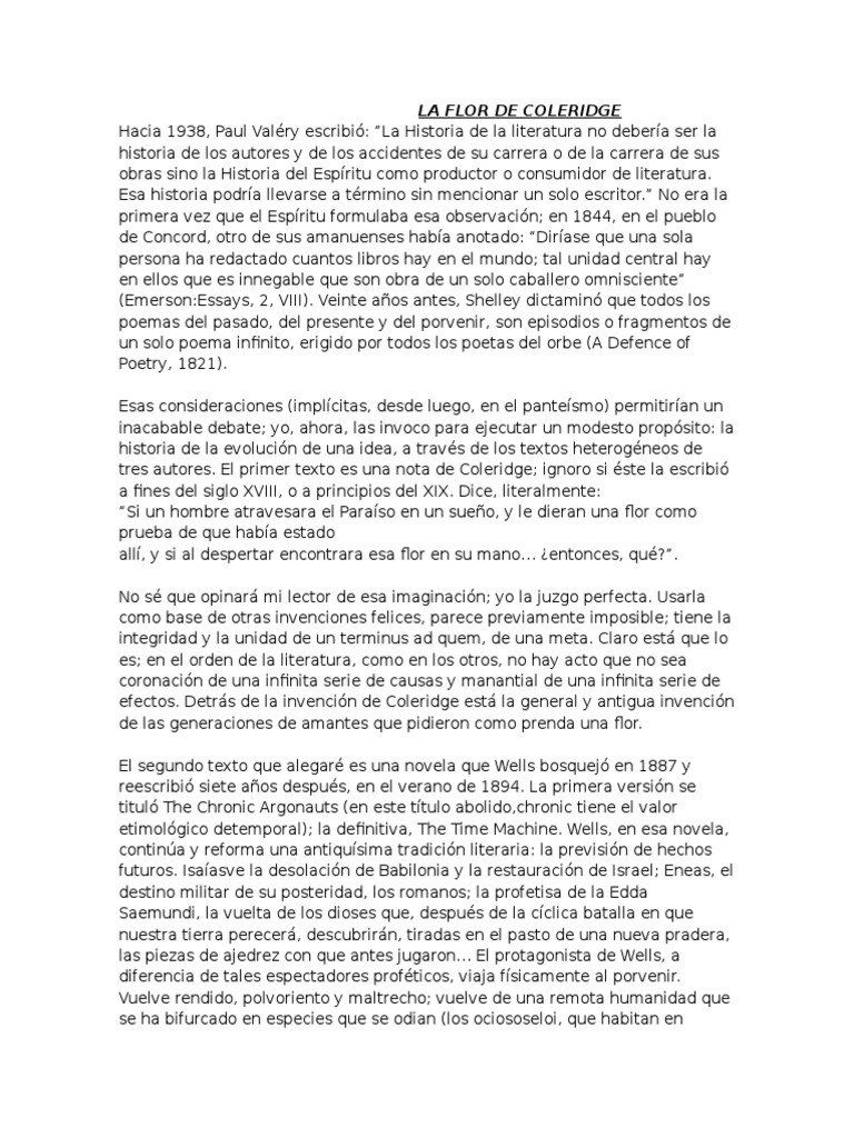 La Flor de Coleridge PDF