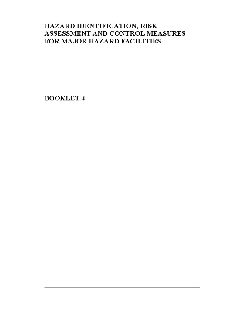 Hazard Identification Risk Assessment and Control Measures For MHF ...
