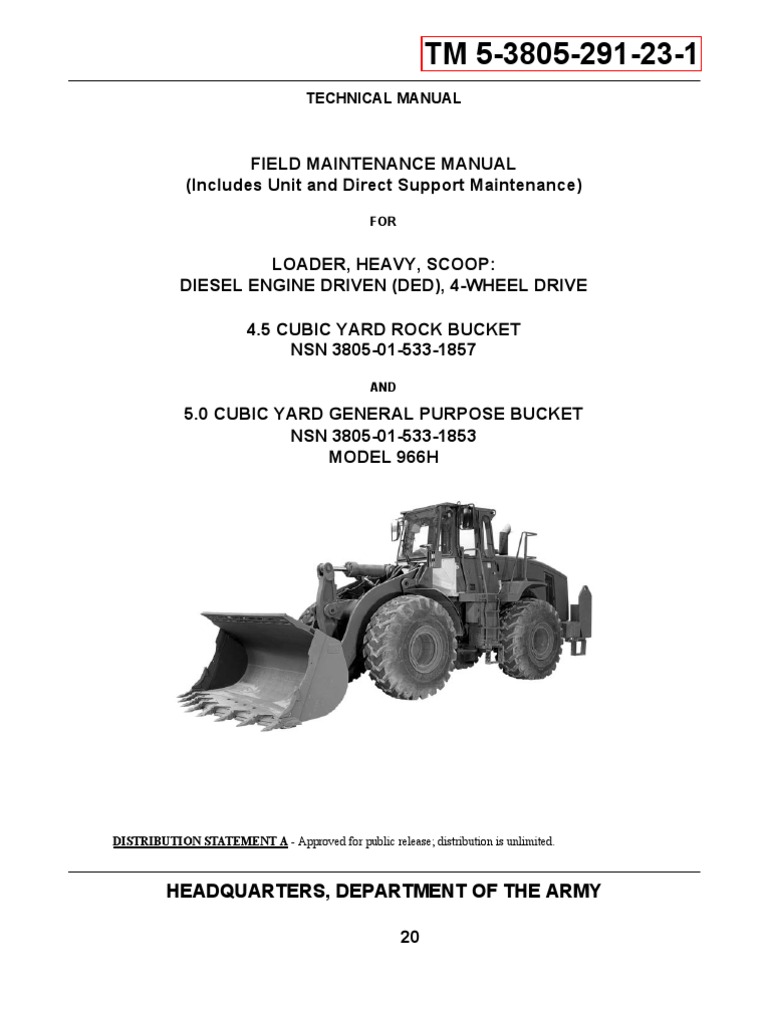 TM 5-3805-291-23-1, PDF, Internal Combustion Engine