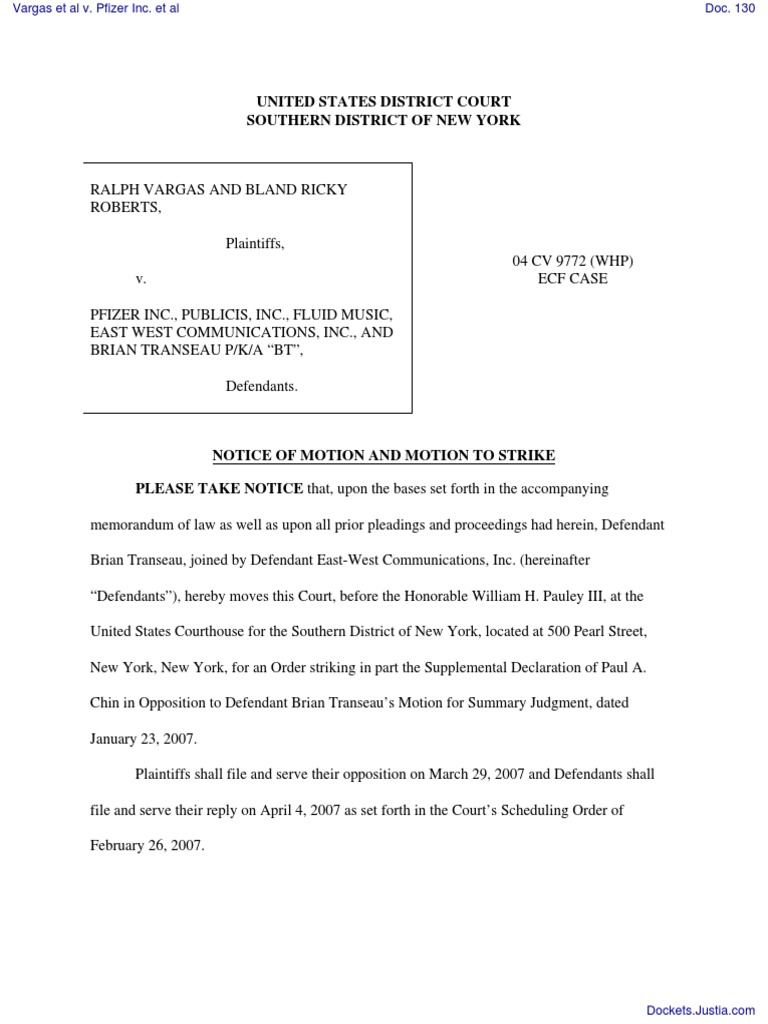 United States District Court Southern District Of New York Courts