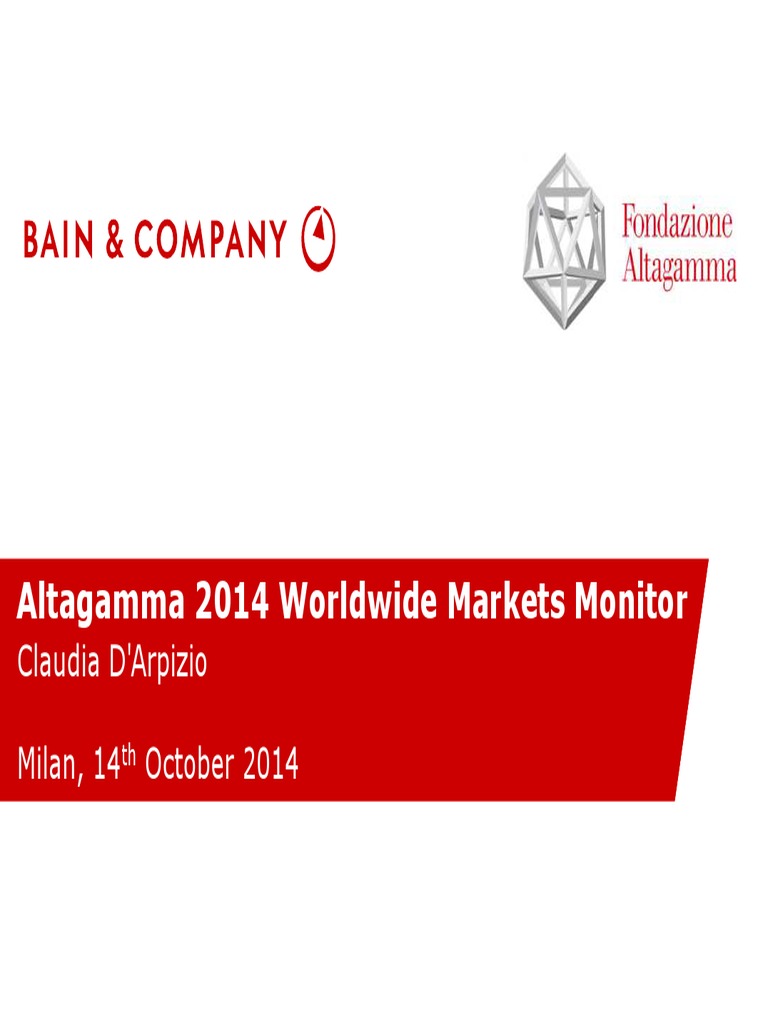 Bain luxury report Luxury Goods Euro