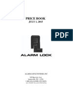 Alarm Lock Price Book July 2015